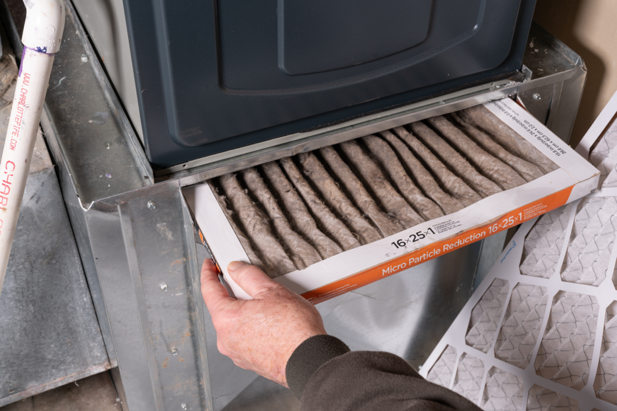 Changing your filter is good for your furnace and can help reduce season start up smell.