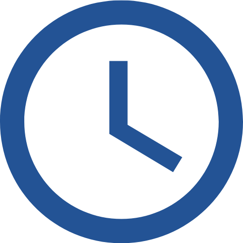 dark blue clock icon