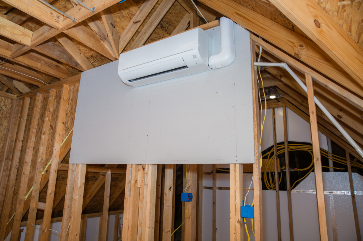 ductless heat pump indoor header unit 7