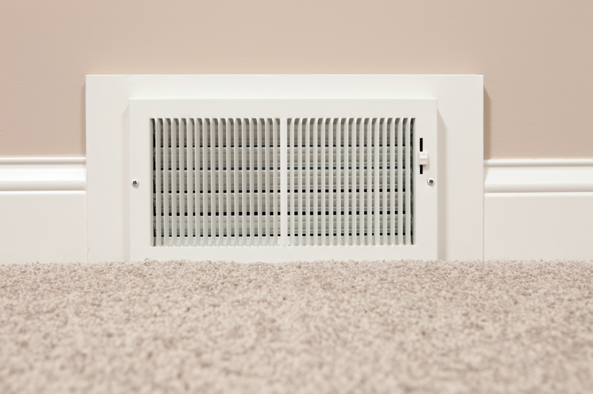 Keeping register's clear of obstructions is important for proper air flow.