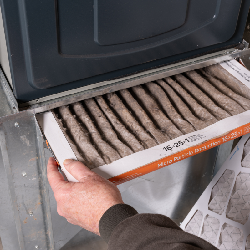 Changing your filter is good for your furnace and can help reduce season start up smell.