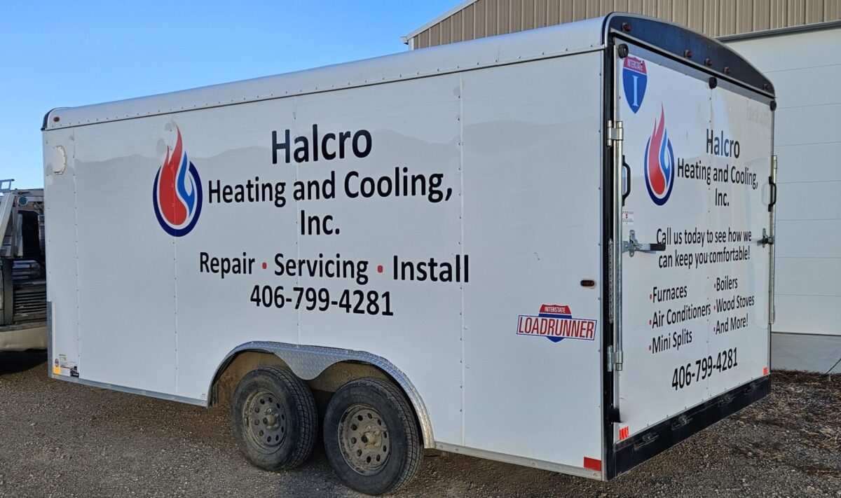 Halcro Heating and Cooling has a mobile sheet metal shop! This allows them to create custom ductwork right at the job site.